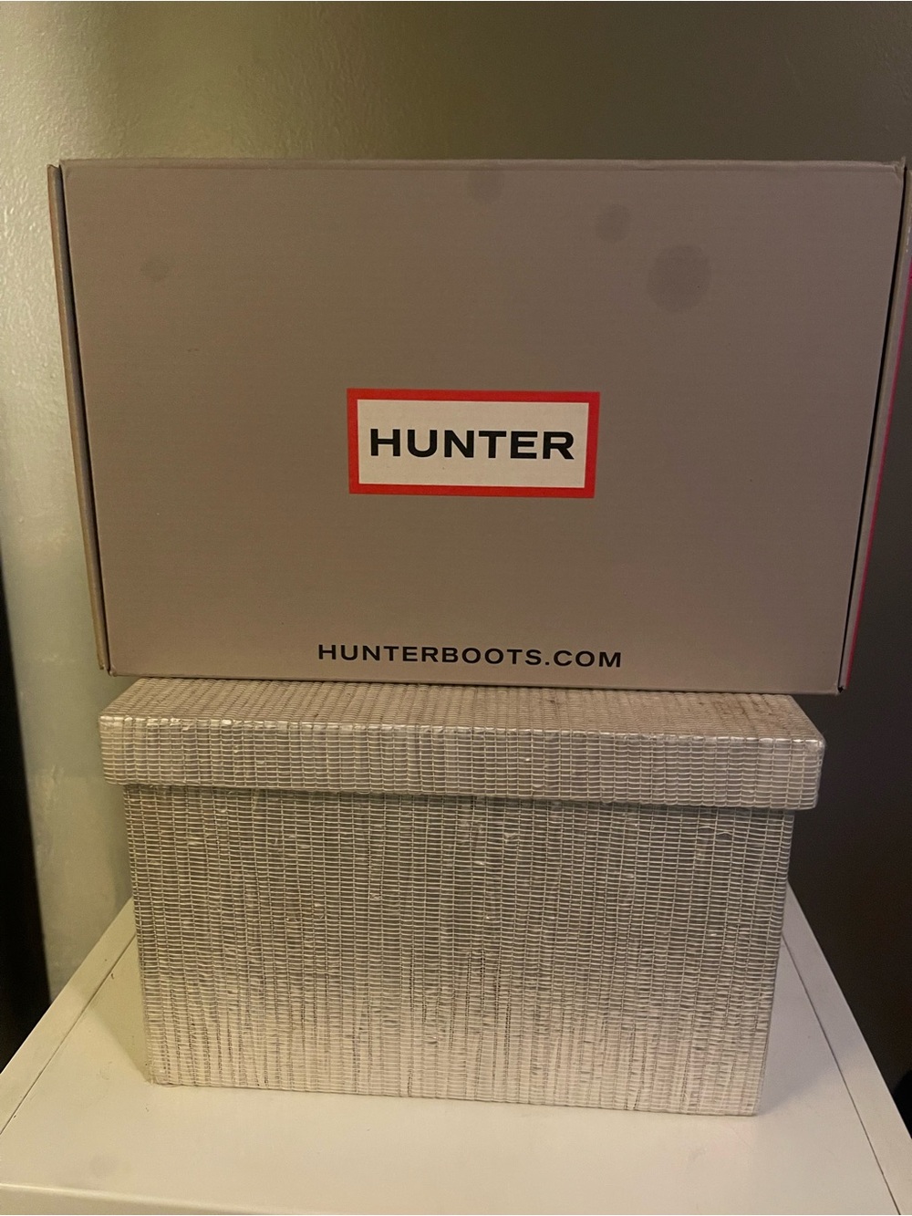 Hunter Black Slide Sandals with Red-Trim Logo - Picture 7 of 7